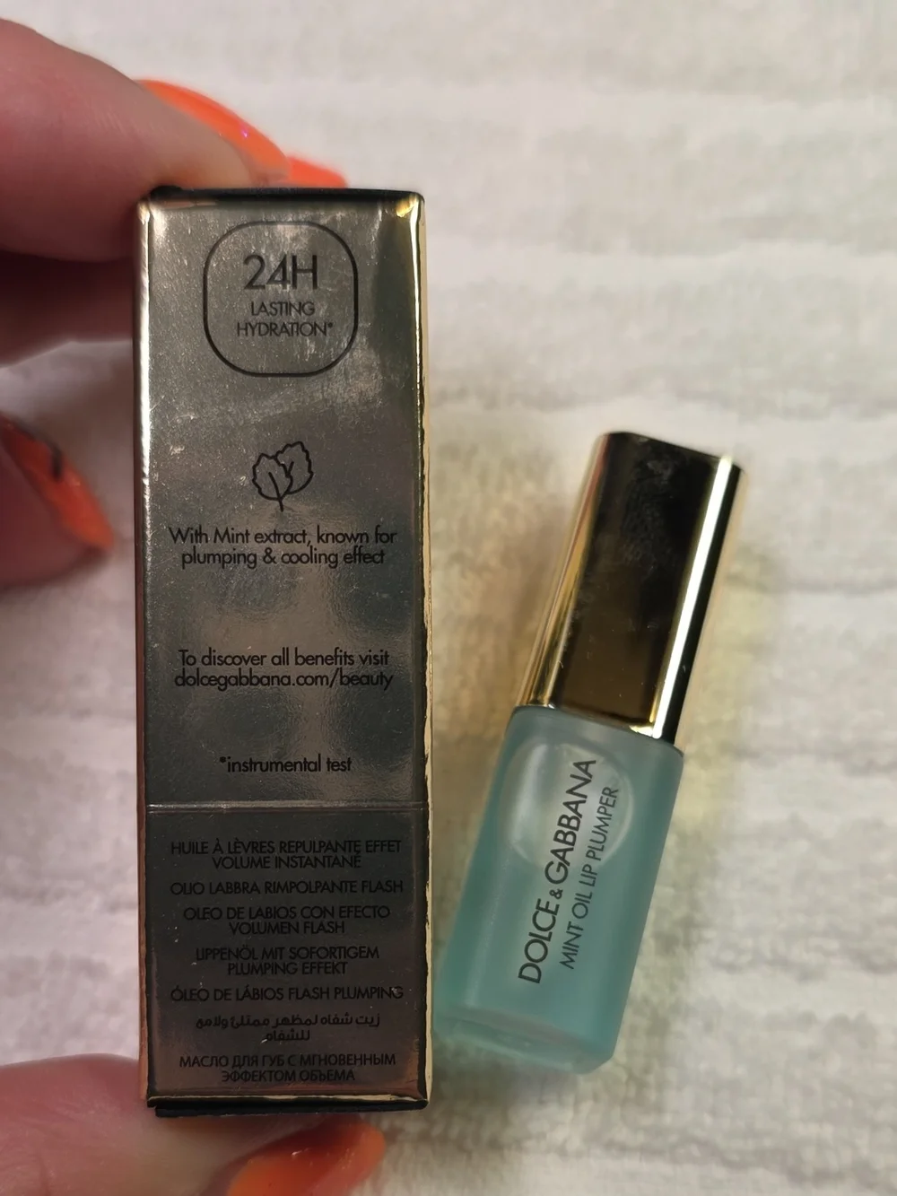 Dolce & Gabbana Mint Oil Lip Plumper — Mint Green